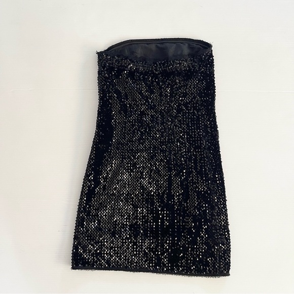 Zadig & Voltaire Raleg Tube Sequin Mini Dress Black - Picture 9 of 16